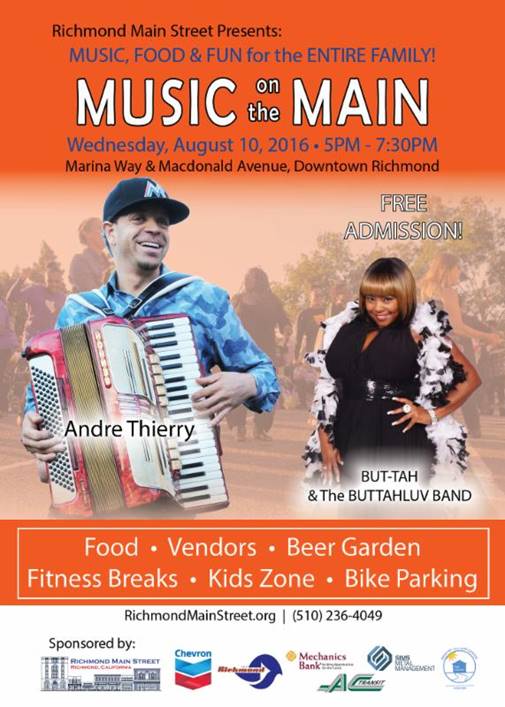 Music on the Main 2016 Flyer