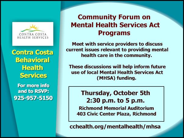 1005-Contra Costa Health Services - Behavioral Health Services Forum