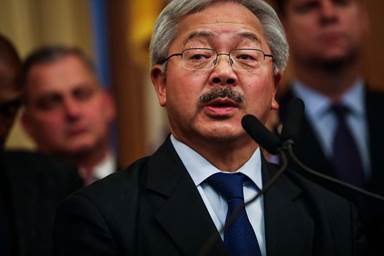 FILE - Mayor Ed Lee announces new San Francisco police chief Bill Scott during a press conference at City Hall on Dec. 20, 2016. The mayor's office announced that Lee died early Tuesday morning at the age of 65. Photo: Gabrielle Lurie, The Chronicle