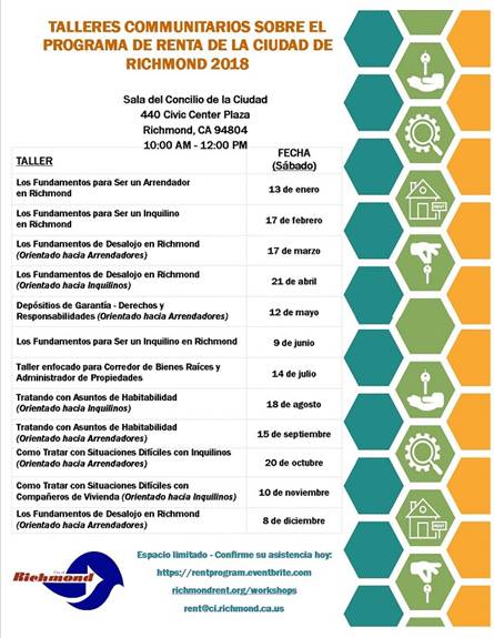 2018 List of Workshops Flyer spanish_Resized
