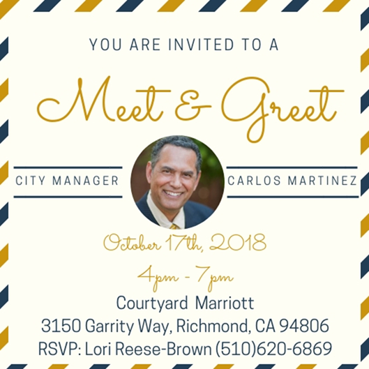 Meet and Greet - New City Manager Carlos Martinez