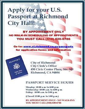 Description: Description: Passport Information Flyer 8.5 x 11 - At City Hall