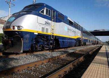 A Capitol Corridor train destined for Sacramento arrives at the Amtrak station in Berkeley. Improvements to the Capitol Corridor’s infrastructure would be upgraded if voters approve Regional Measure 3, which would raise area bridge tolls, except on the Golden Gate Bridge. Photo: Paul Chinn / The Chronicle